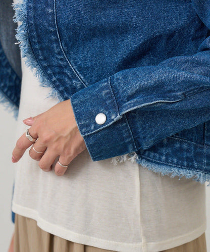 【26SS】短款牛仔披肩