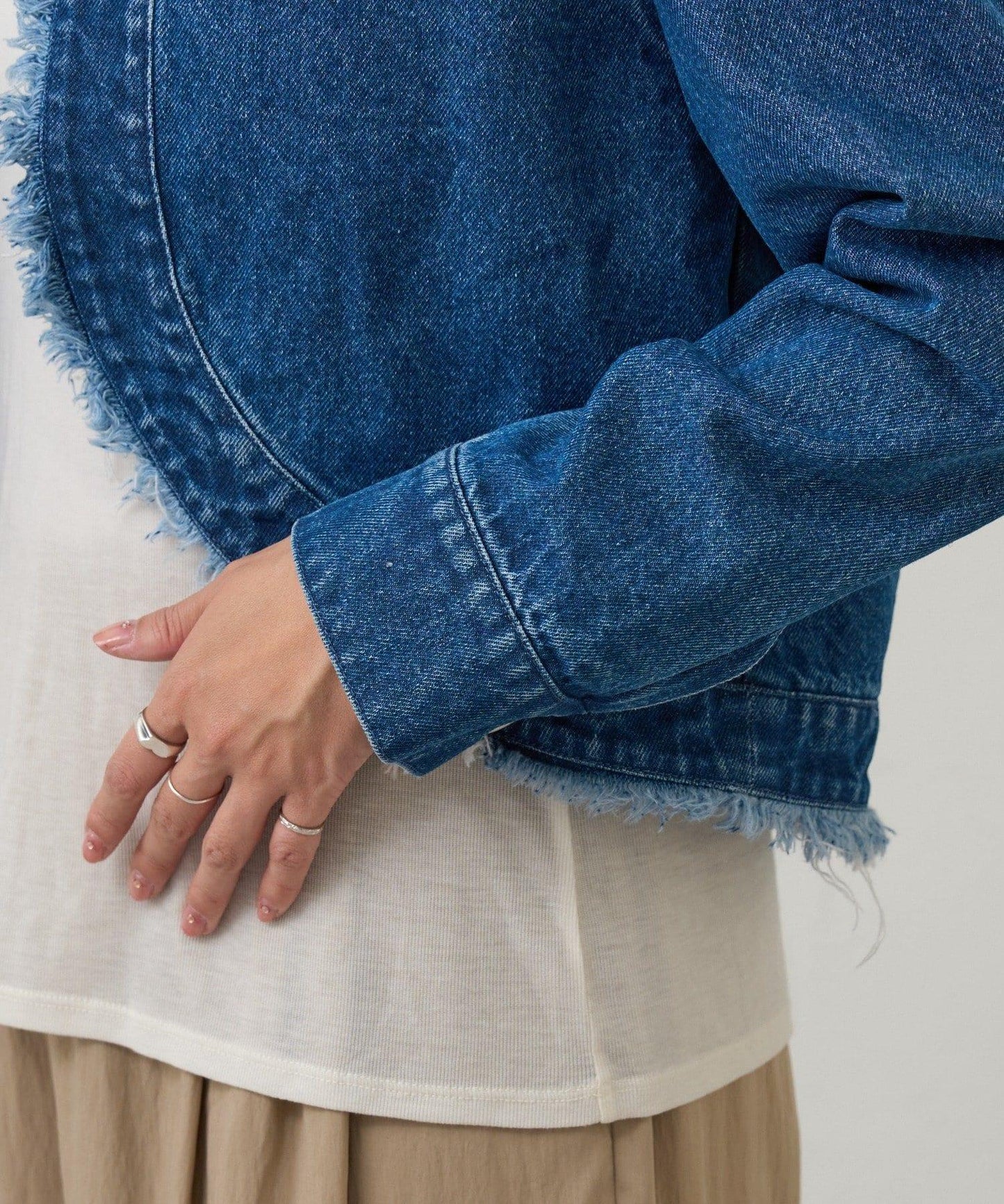 【26SS】短款牛仔披肩