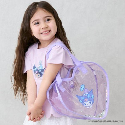 【三麗鷗角色】閃亮愛心形透明包