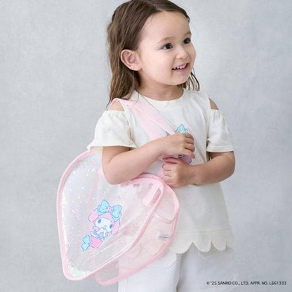 【三麗鷗角色】閃亮愛心形透明包