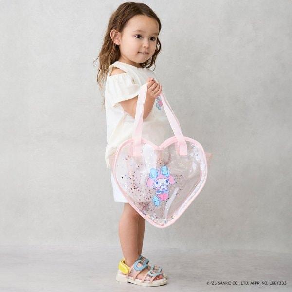 【三麗鷗角色】閃亮愛心形透明包