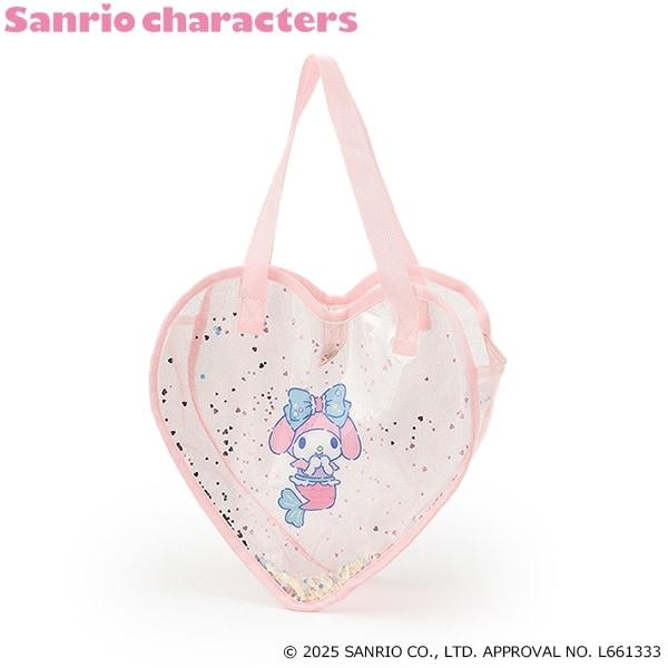 【三麗鷗角色】閃亮愛心形透明包
