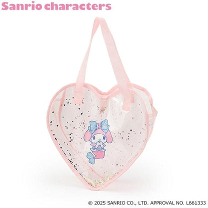 【三麗鷗角色】閃亮愛心形透明包