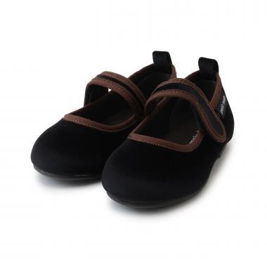 單帶天鵝絨女鞋