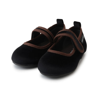 單帶天鵝絨女鞋