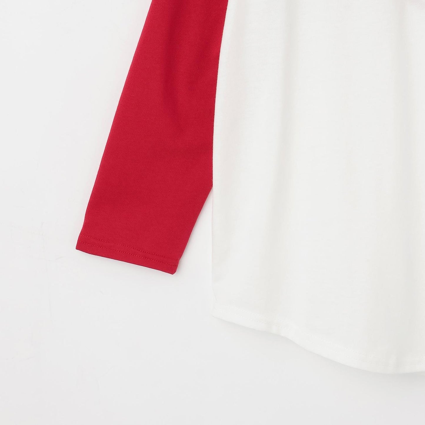 愛心拼接寬鬆長袖T恤