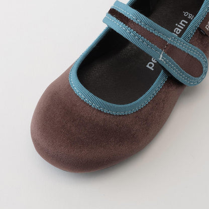 單帶天鵝絨女鞋