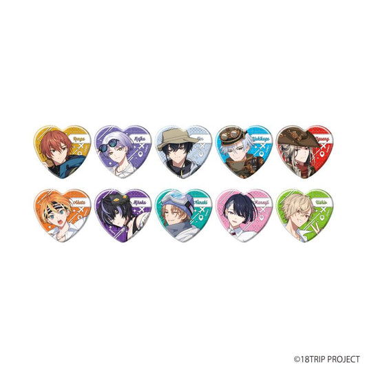 18TRIP_心形徽章01/全套（共10種）（官方插畫）【全套／10個裝】