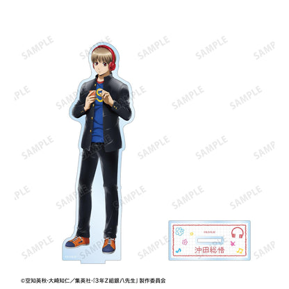 3年Z組銀八老師 新繪沖田總悟耳機ver. 大號亞克力立牌