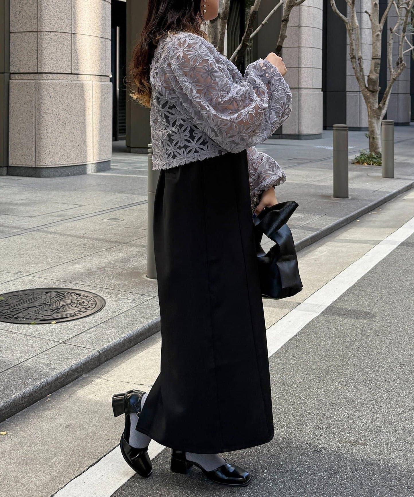 網紗套裝連衣裙