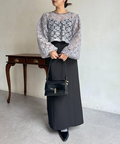 網紗套裝連衣裙