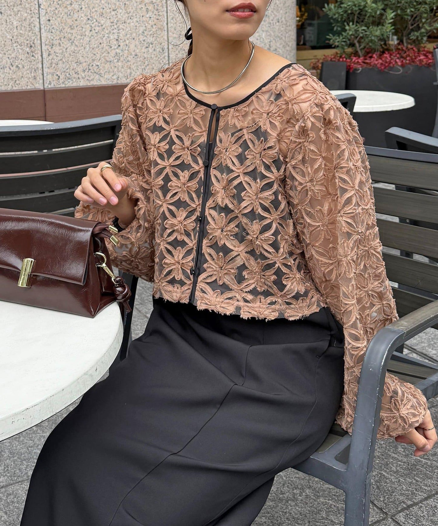 網紗套裝連衣裙