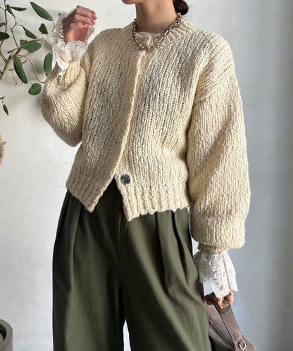 粗針織開衫