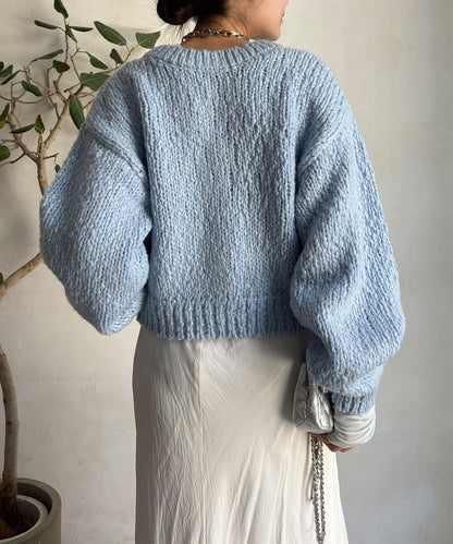 粗針織開衫