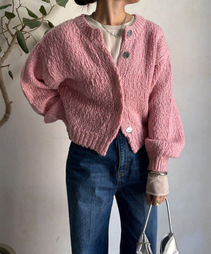 粗針織開衫