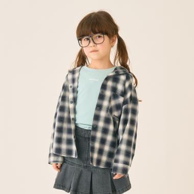 格子襯衫連帽衫