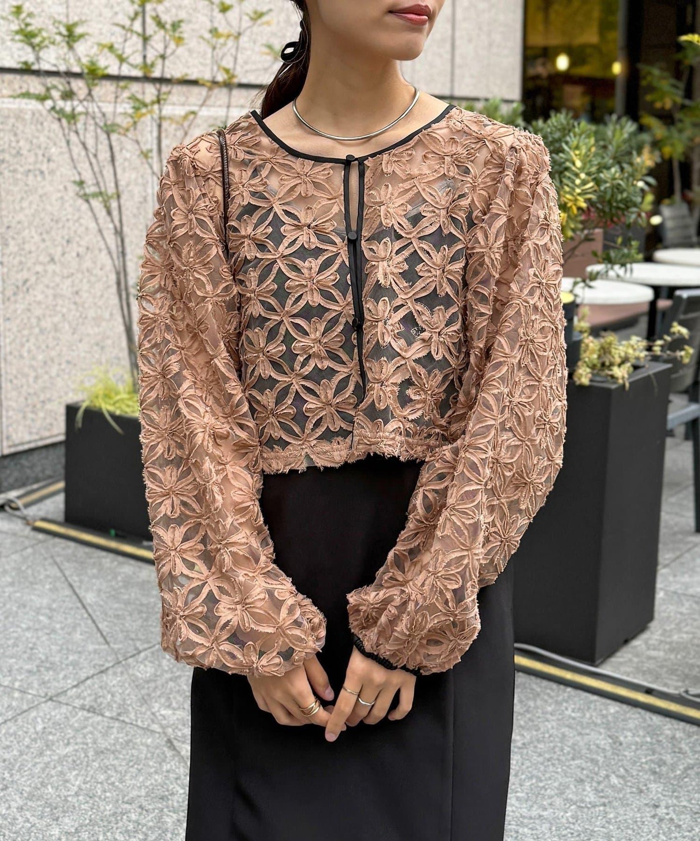 網紗套裝連衣裙