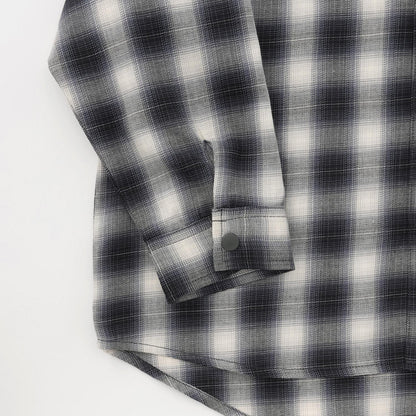 格子襯衫連帽衫