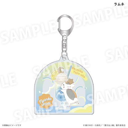 《夏目友人帳》貓咪老師彩色蘇打版亞克力鑰匙扣 檸檬汽水