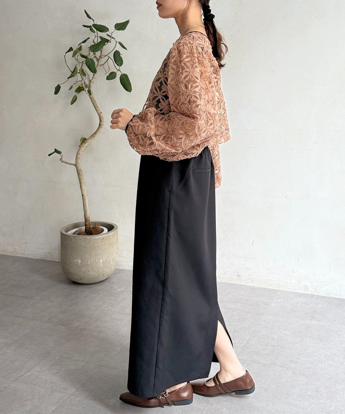 網紗套裝連衣裙