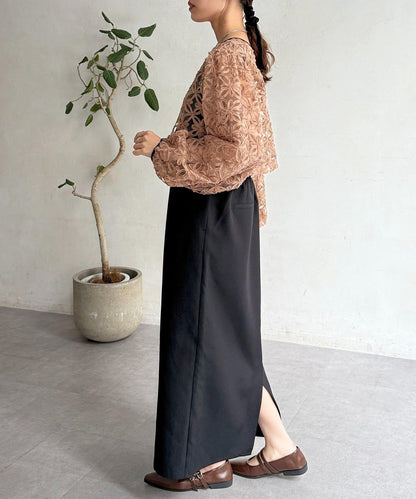 網紗套裝連衣裙