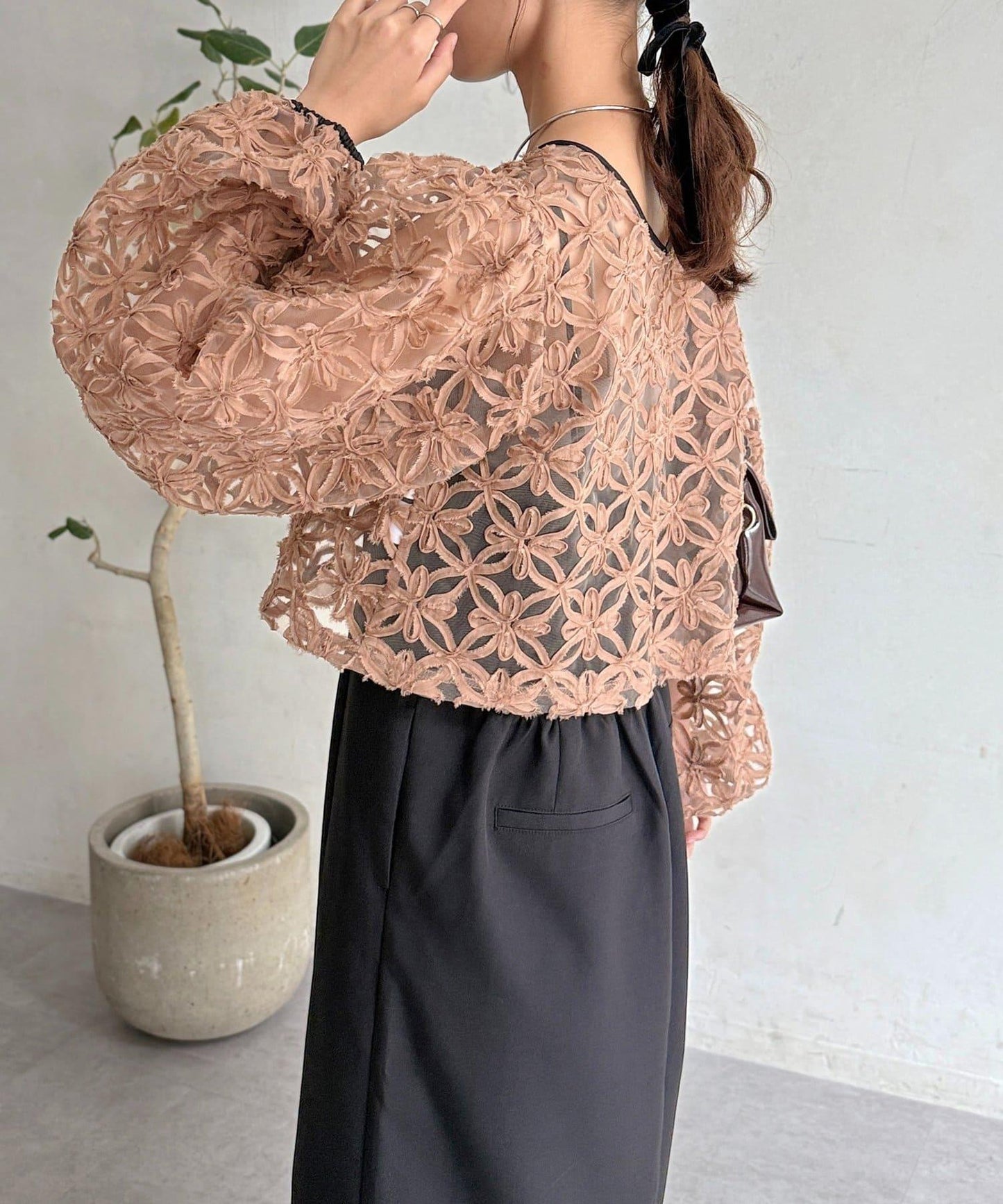 網紗套裝連衣裙