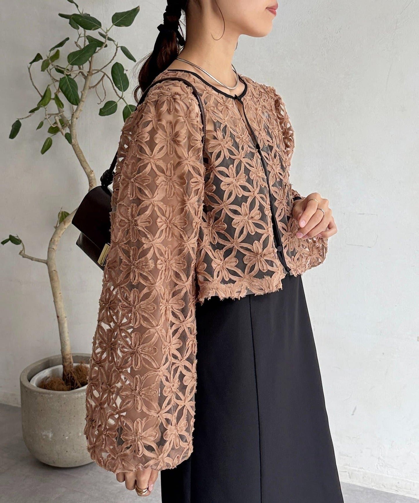 網紗套裝連衣裙