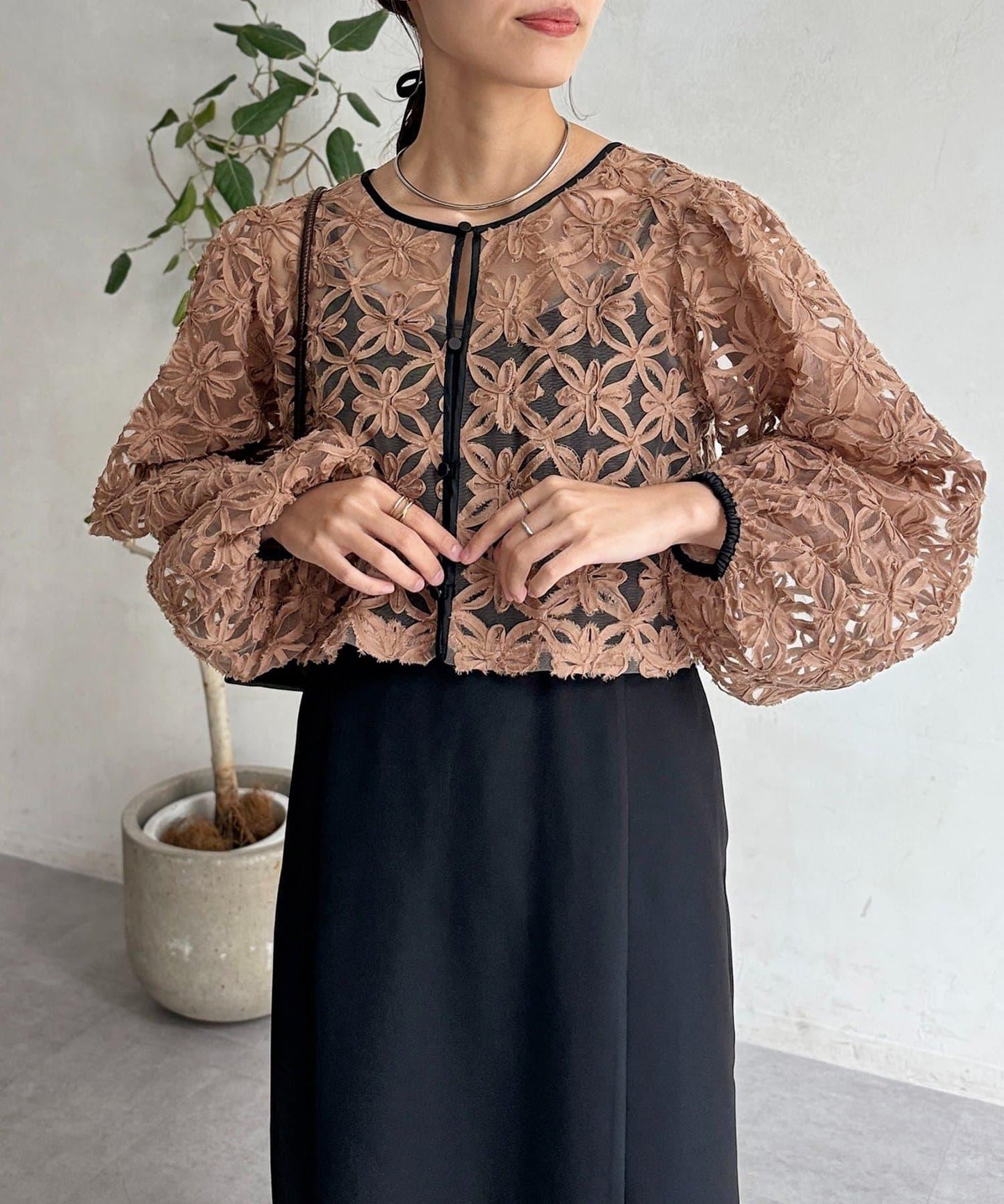 網紗套裝連衣裙