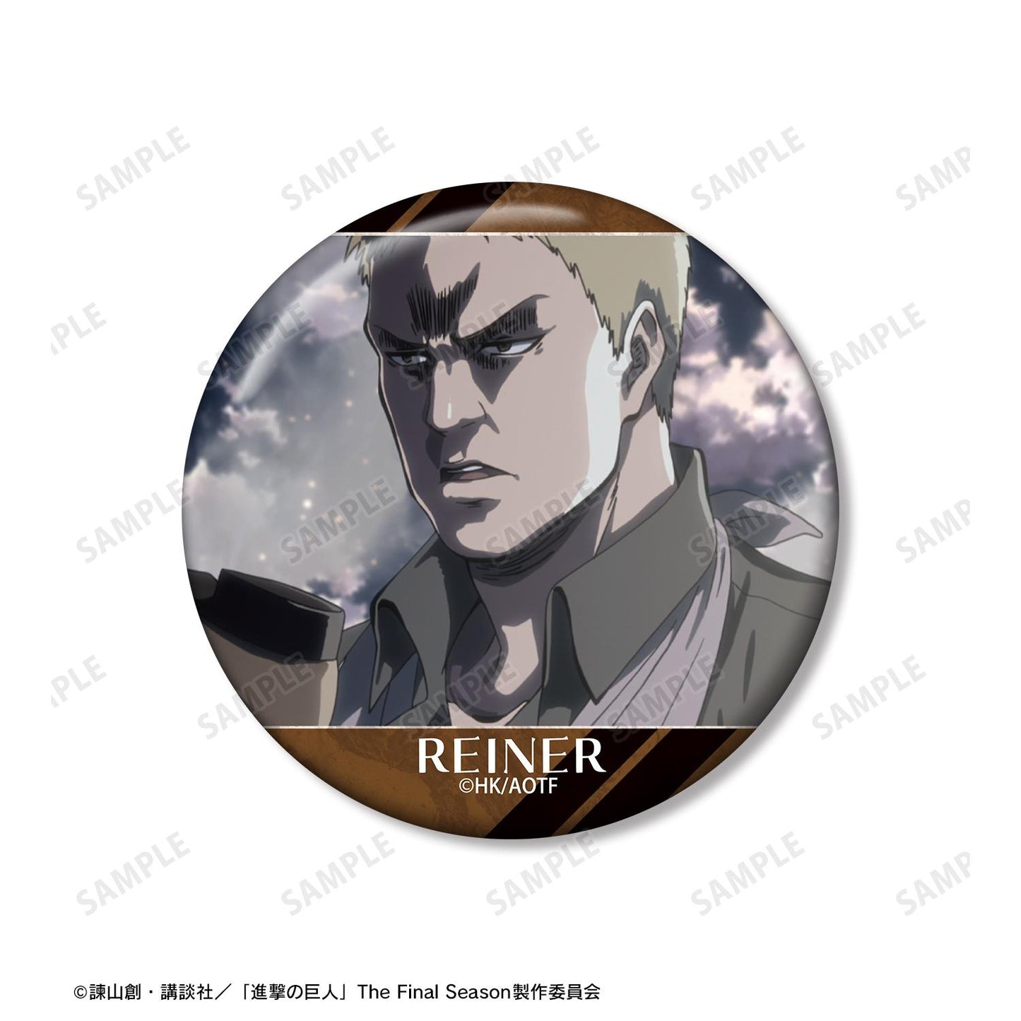 《進擊的巨人》萊納 場景寫實徽章3個套裝