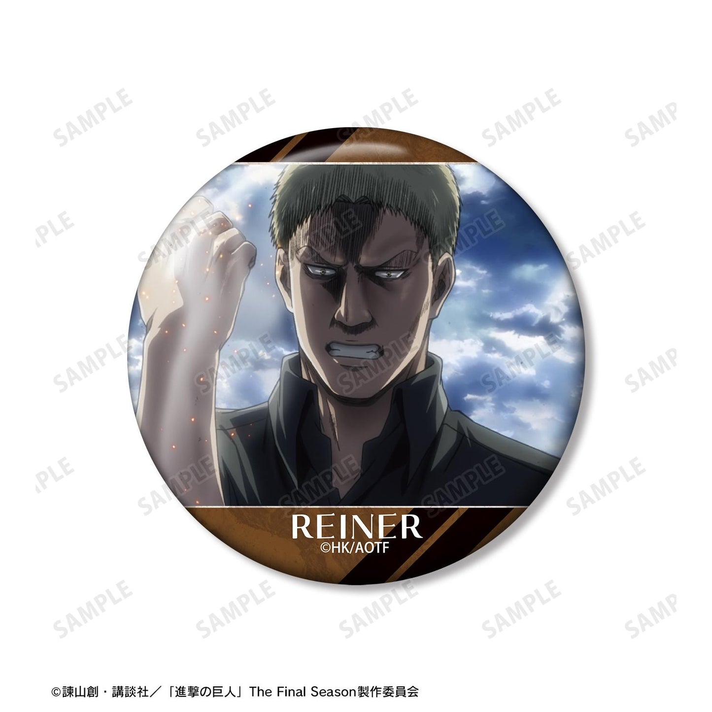 《進擊的巨人》萊納 場景寫實徽章3個套裝