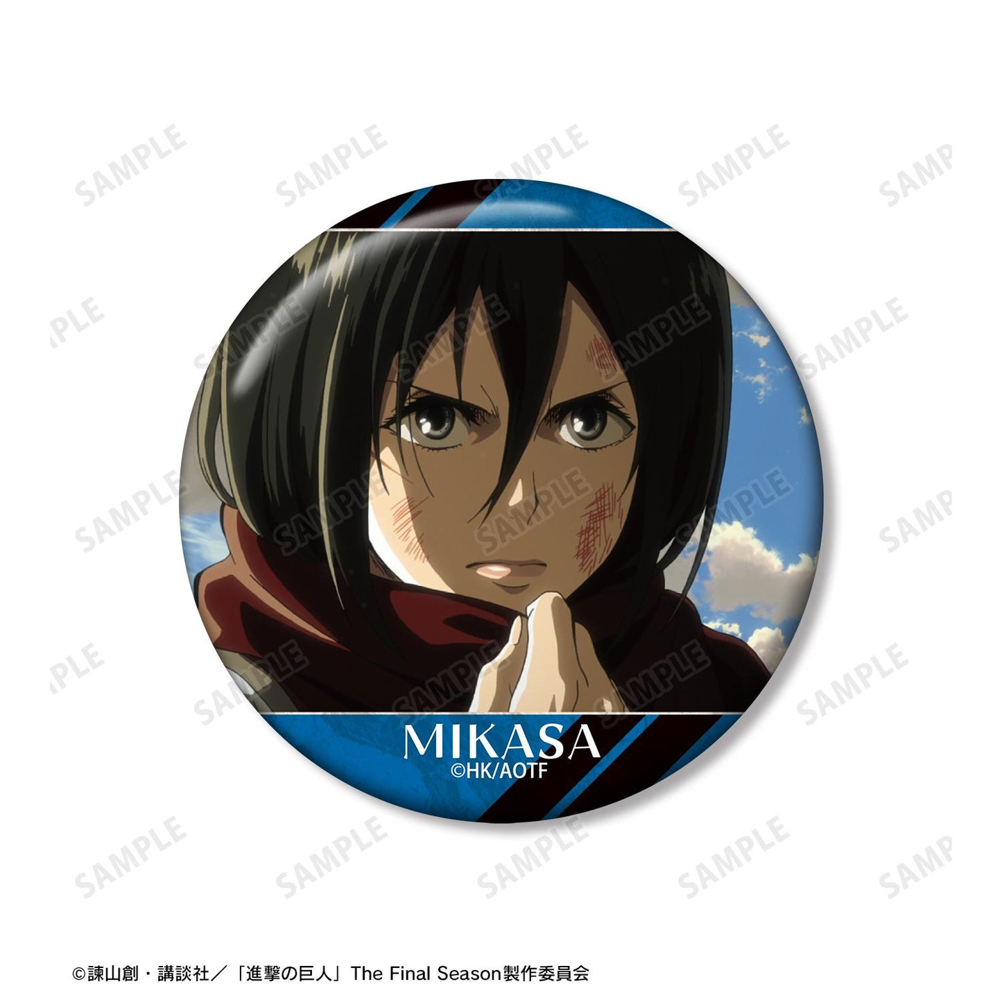 《進擊的巨人》米卡莎 場景寫實徽章3個套裝