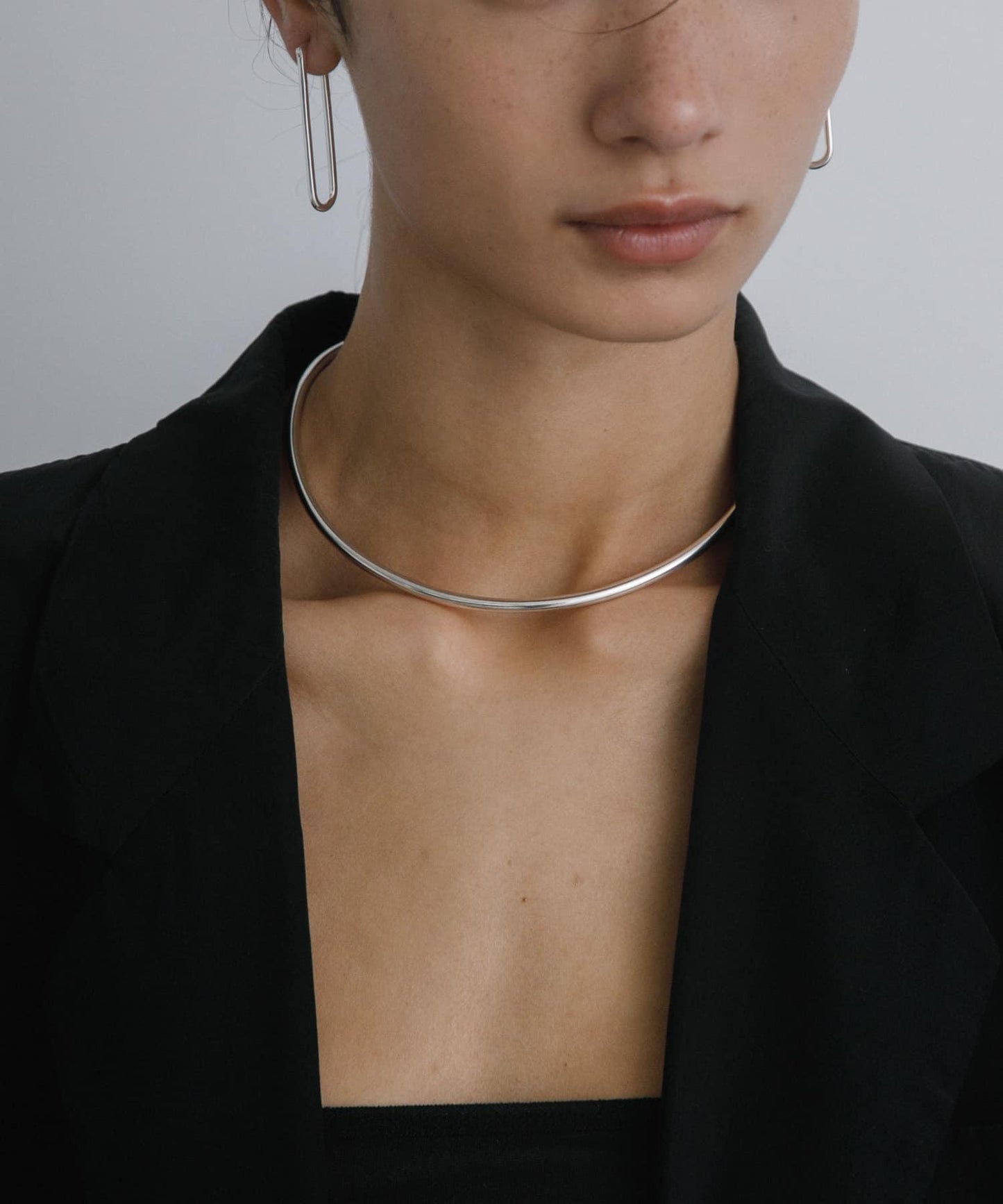 decor『デコール』橢圓形耳環