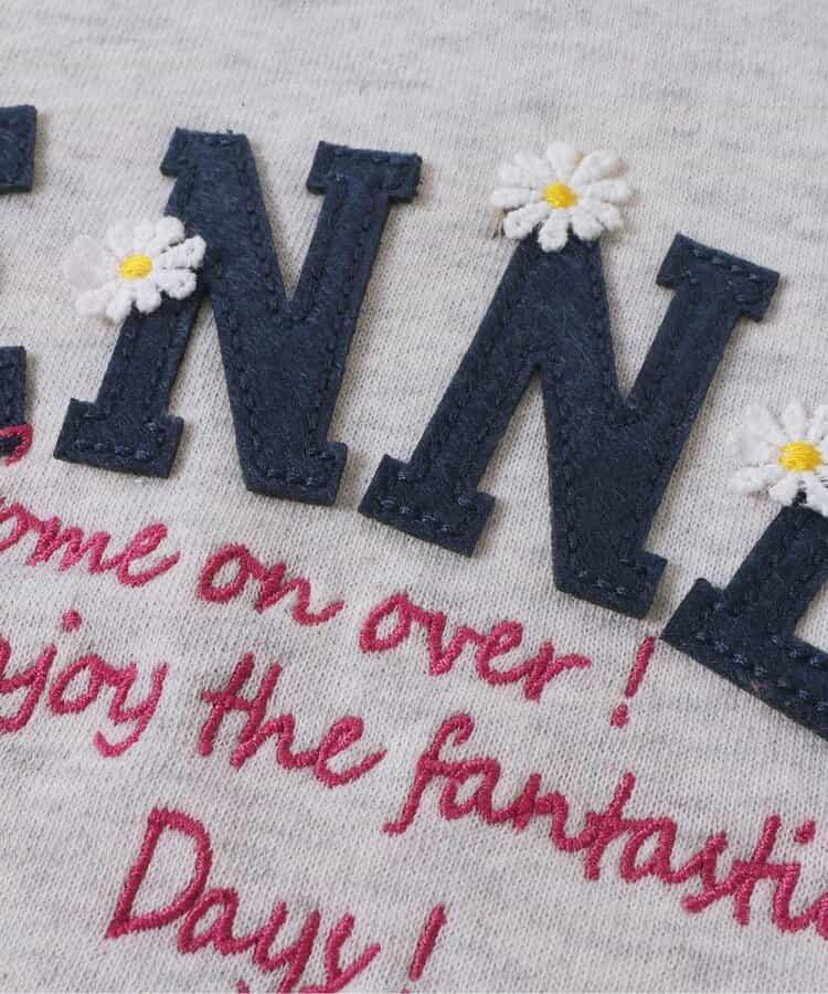 刺繡學院風標誌波浪邊衛衣