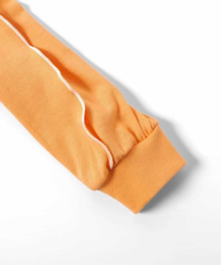 刺繡學院風標誌波浪邊衛衣