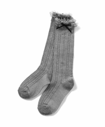 正式褶邊高筒襪