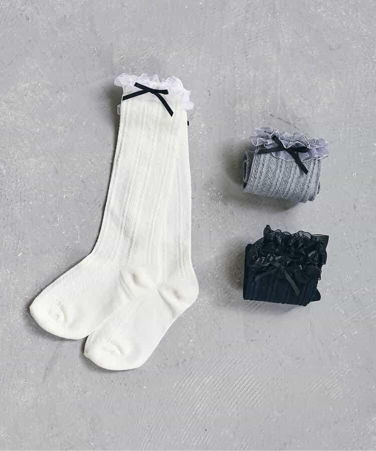 正式褶邊高筒襪