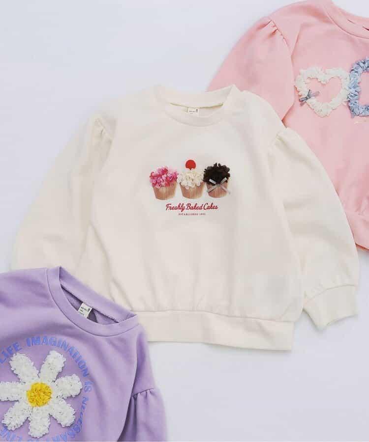 3款GIRLS立體圖案衛衣