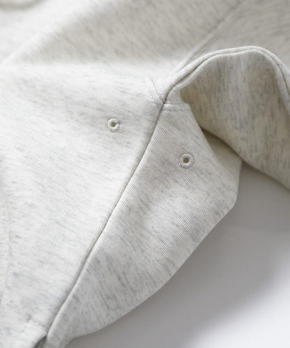 寬鬆版型抽繩針織面料單點logo拉鍊連帽衛衣