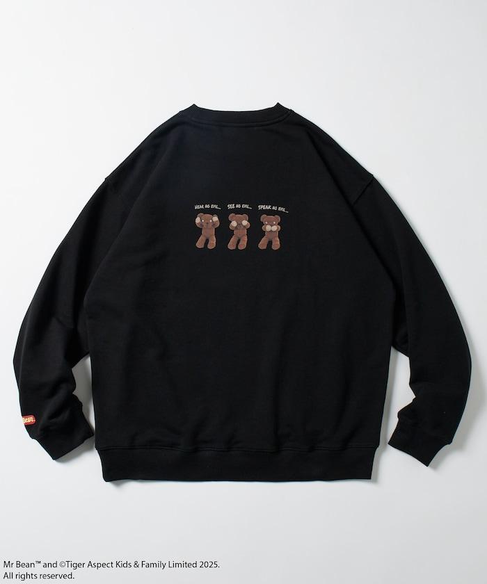 Mr. Bean Teddy設計圓領衛衣
