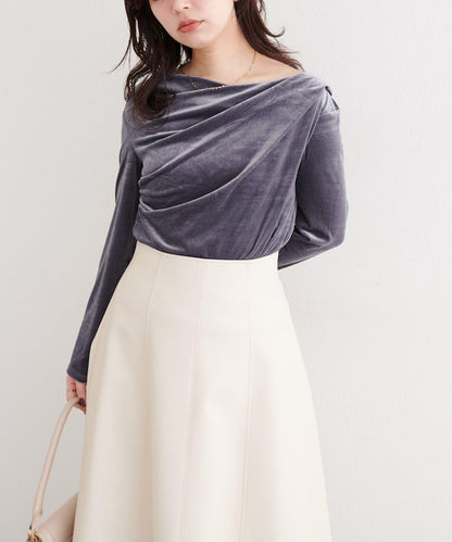 亮片天鵝絨垂墜感套頭衫