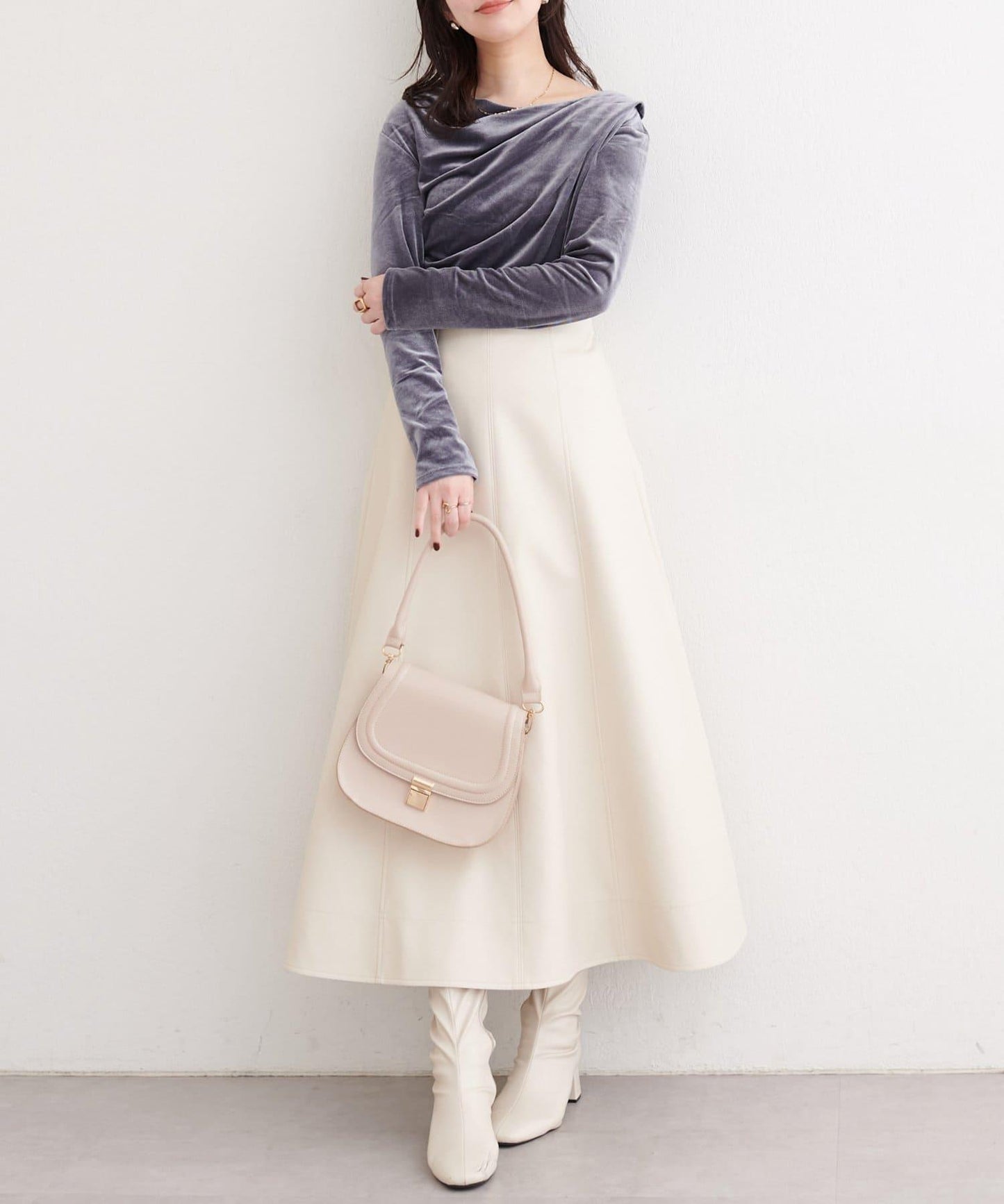 亮片天鵝絨垂墜感套頭衫