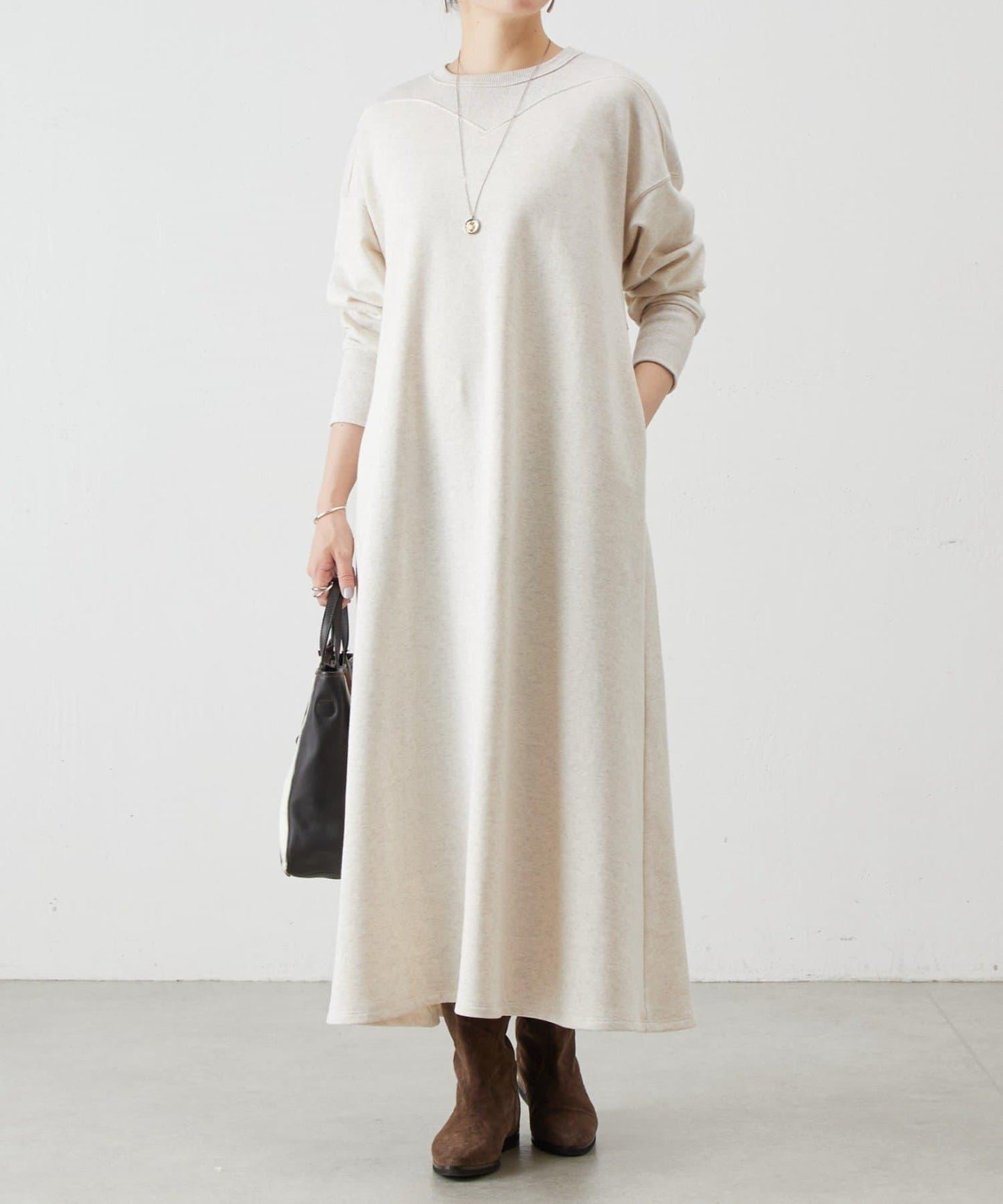 拼接衛衣連衣裙