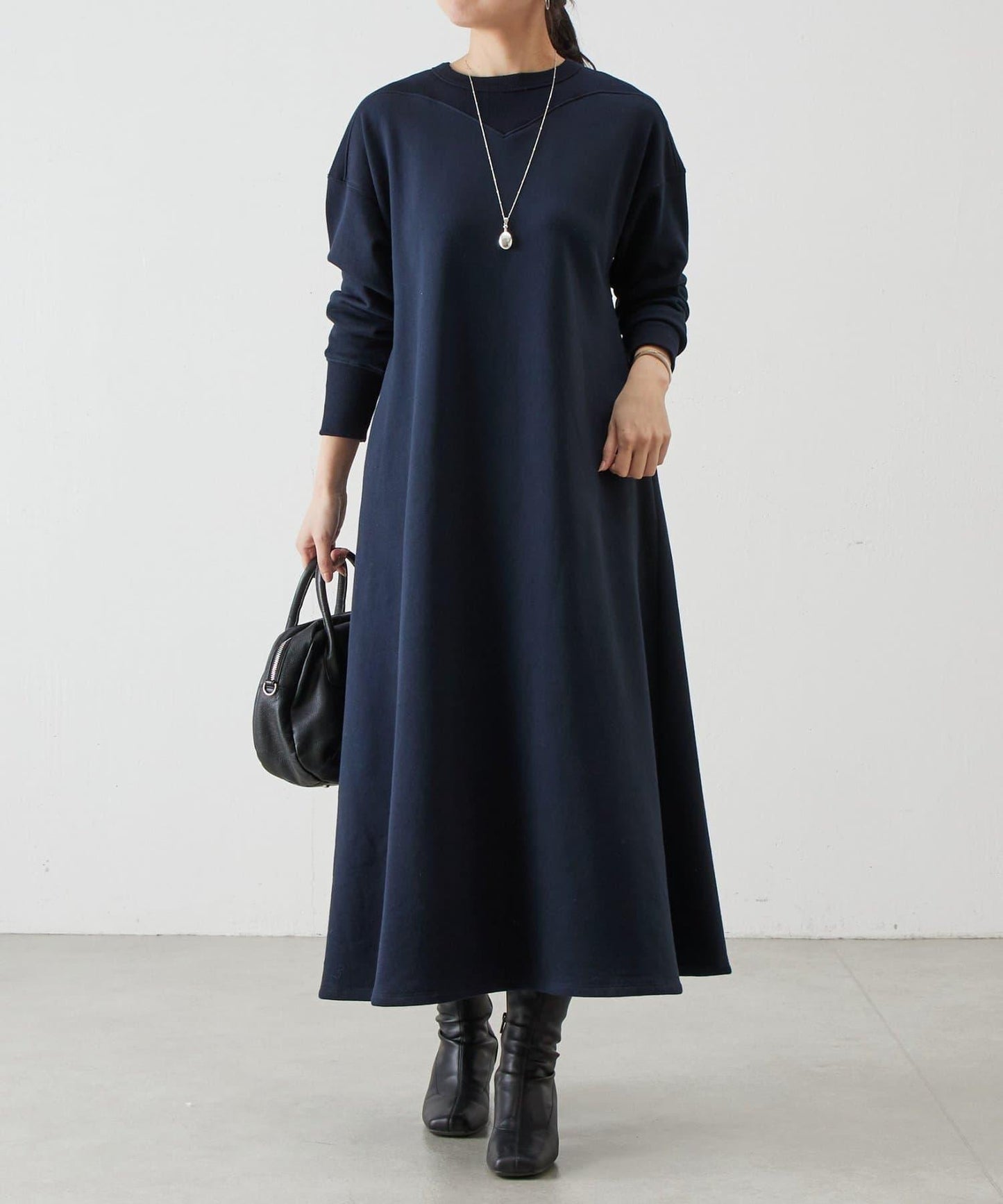 拼接衛衣連衣裙