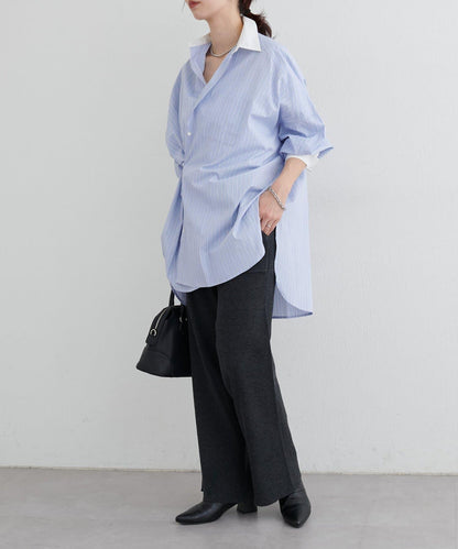 羊絨觸感羅紋針織褲