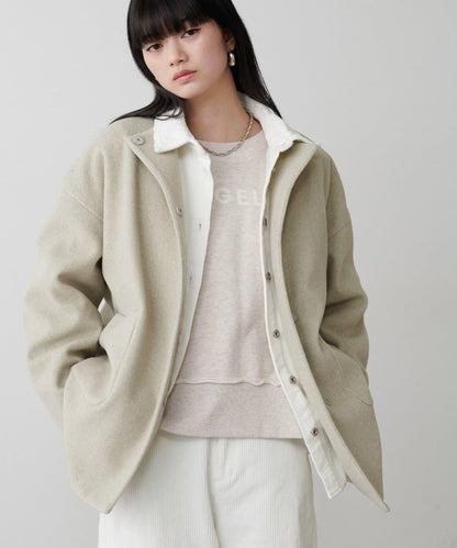 前後兩穿插肩袖字母印花衛衣