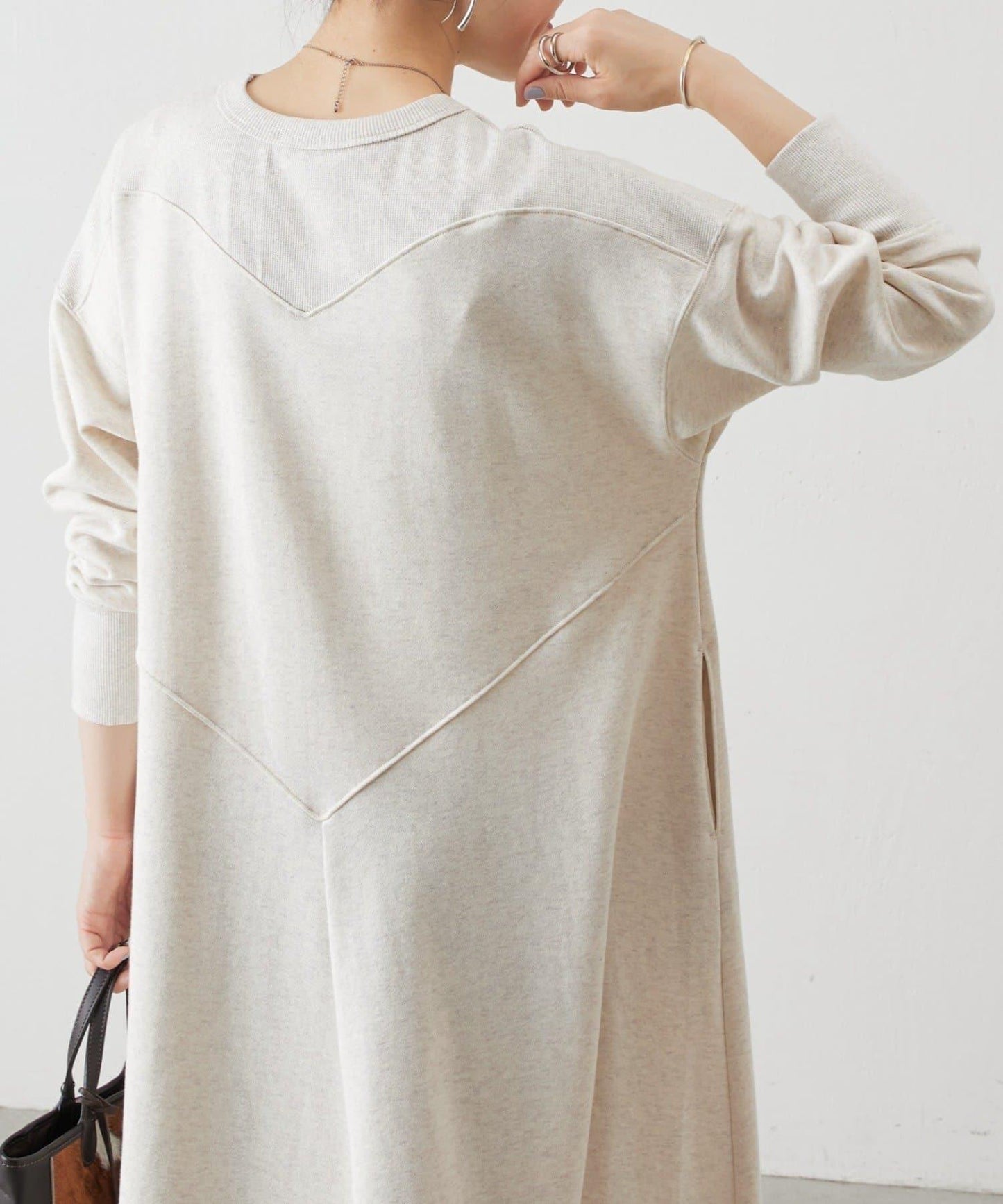 拼接衛衣連衣裙