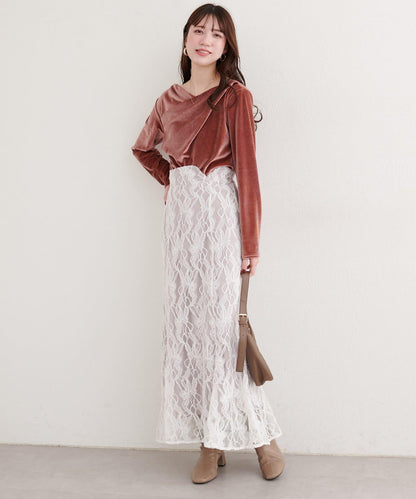 亮片天鵝絨垂墜感套頭衫