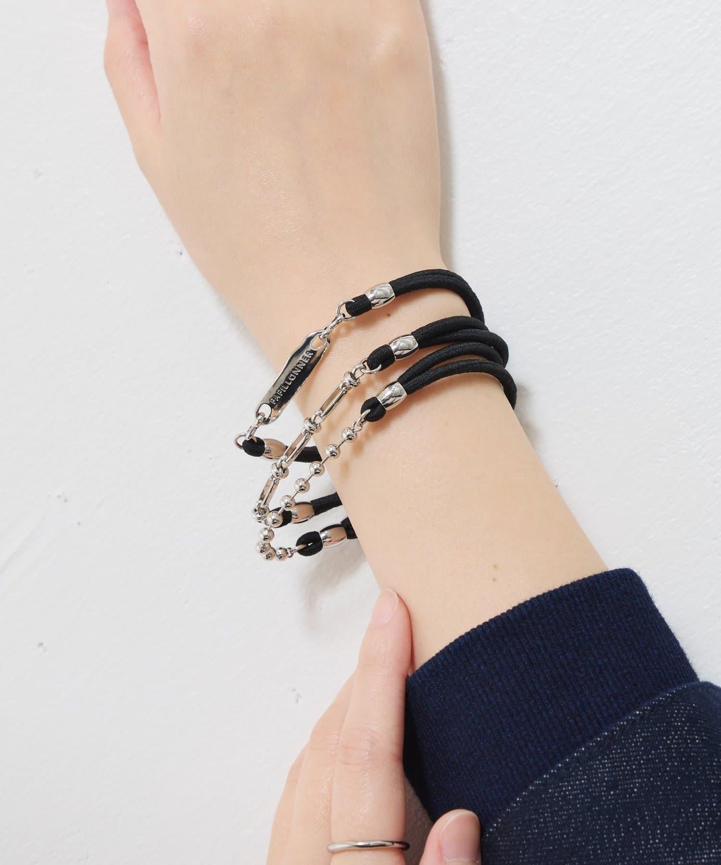 【PAPILLONNER/パピヨネ】3件套橡皮筋手鍊