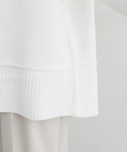 羊絨觸感雙面提花針織套頭衫