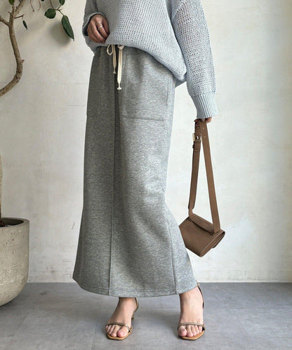 棉質箱型修身半身裙